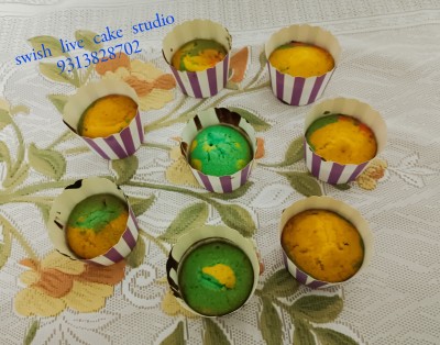 Rainbow Muffins