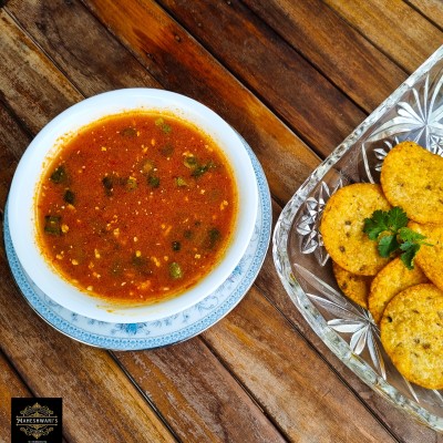 Corn Tortillas Soup (Enough For  1 ]