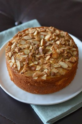 Almond Caramel Cake