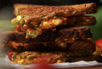 Schezwan Cheese Chilli Sandwich