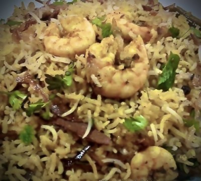 Prawn Biriyani Serves 2
