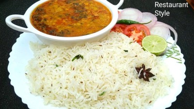 Dal Fry With Rice