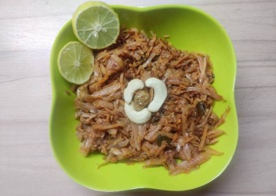 Farali Suran Bataka Khichdi With Curd Or Chas