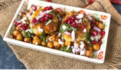 Aloo Chhole Tikki (4 Pcs)