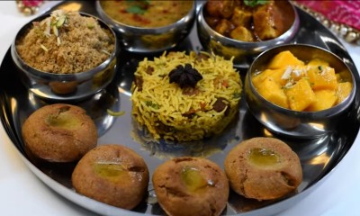 Rajasthani Dal Bati Churma Platter