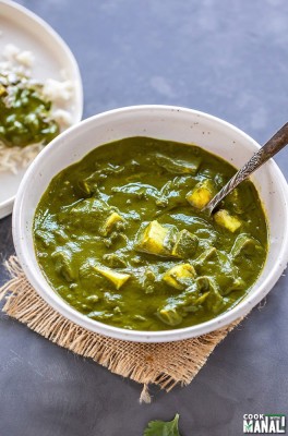 Palak Paneer With 2 Parotha ( 1 Person)