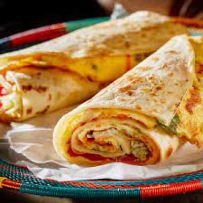Egg Bhurji With Egg Omelet With Roti