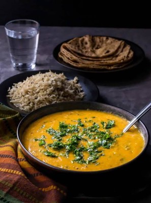 Dal Fry With Rice