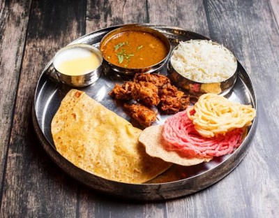 Traditional Marathi Puran Poli Thali