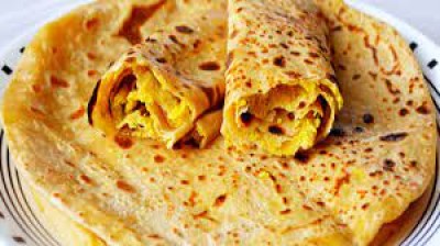 Puran Poli (2) With Bhajiya With Rice With Rasam Combo