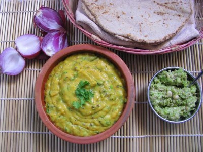 Pithla With Bhakri