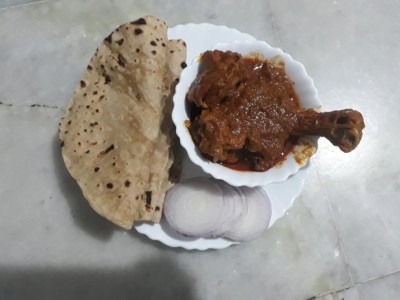 Chicken Kosa With Roti (4pcs Chicken Or 4roti)