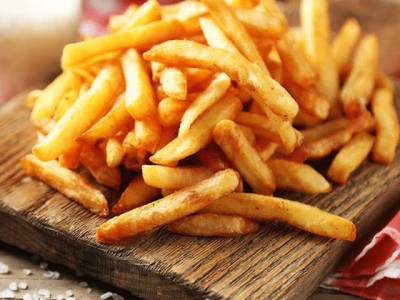 Fries Salted With Pizza Fries.