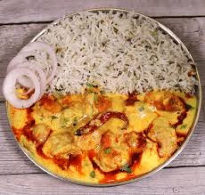 Pakodakadhi And Rice Pakodakadhi And Rice