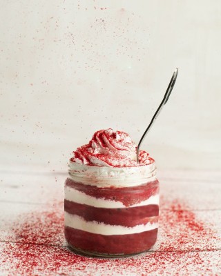 Red Velvet Jar Cake